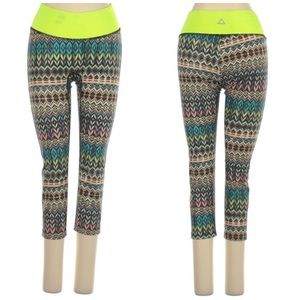 PrismSport Multicolored Chevron Skinny Leg Workout Pants XS